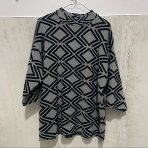 belldini geometric print knit sweater